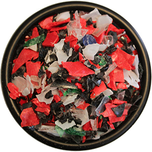 Polyethylene Caps Mixed Gray Pellets