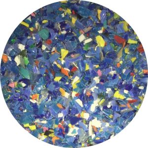 Polyethylene Caps Mixed Blue Pellets